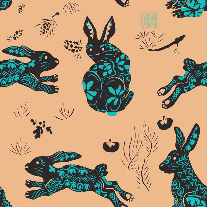 Year of the Rabbit- Aqua